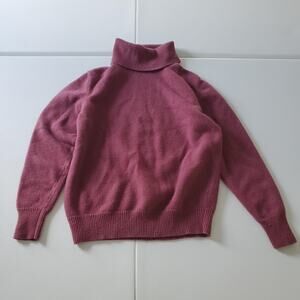 Modissa Sweater Womens 42 Purple Cashmere Turtleneck Pullover Scotland Soft Knit